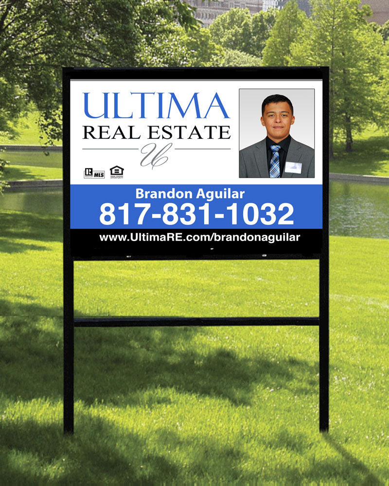 Ultima Real Estate Sign with Slidein Frame Signidea