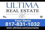 24x36 Ultima Real Estate - Aluminum Sign Panel Only